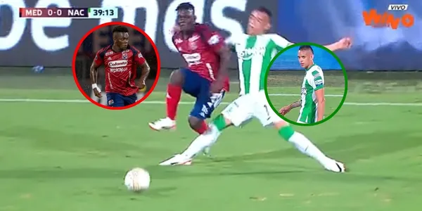 Los hinchas de Atlético Nacional le mandan unos sablazos a Neyder Moreno.