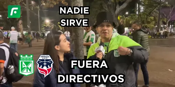 Los hinchas de Atlético Nacional están decepcionados. Foto captura de pantalla de El Futbolero Colombia.