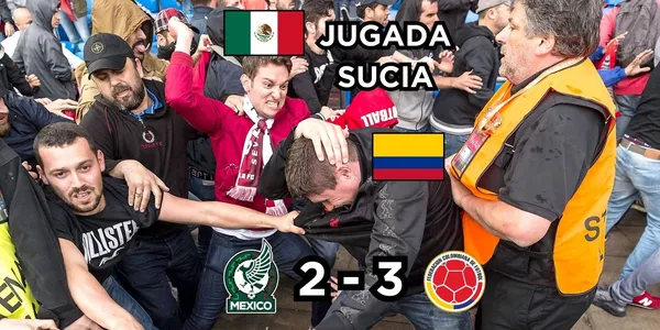 Los hinchas de la Selección México atacaron ferozmente a los hinchas de la Selección Colombia en Estados Unidos.