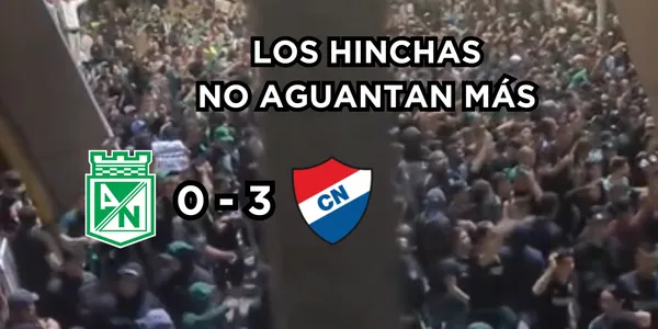 Los hinchas de Nacional se hartaron. Foto captura de pantalla Twitter Nacional es Pasión, logos Wikipedia.