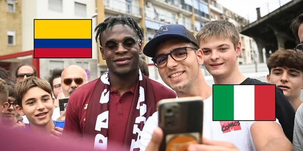 Los hinchas del Torino recibieron a Duván Zapata de una peculiar manera.