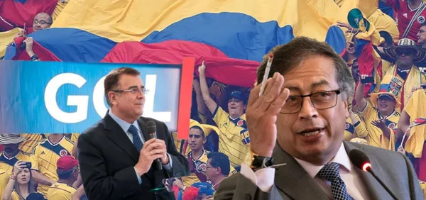 Los hinchas de la selección Colombia celebran por lo que hizo Gustavo Petro