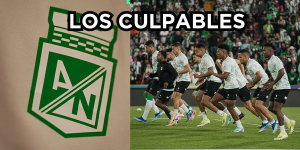 Los hinchas señalan a los verdaderos culpables del Verde. Foto tomada de Twitter @nacionaloficial y logos Wikipedia.