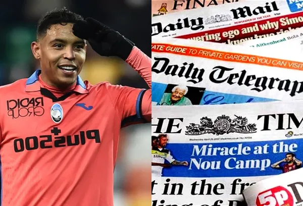 Los medios internacionales se rindieron a los pies de Luis Muriel por el doblete que marcó en Italia.