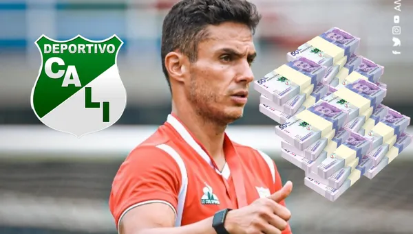 Lucas González dirigiendo al América de Cali