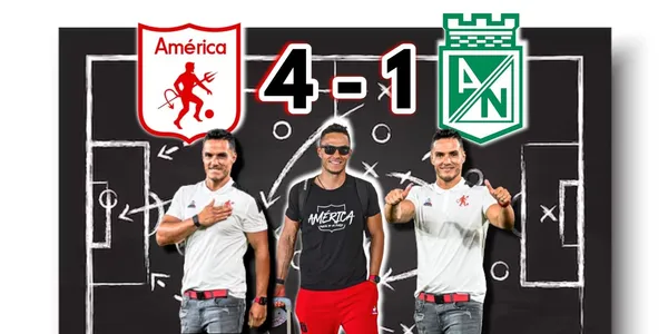 Lucas González con el América de Cali le dio una cátedra a Atlético Nacional.