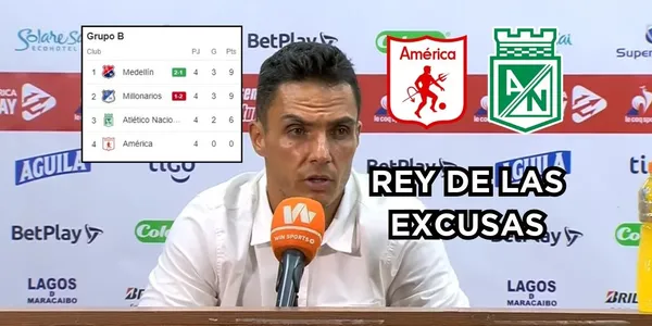 Lucas González se excusó por la nueva derrota del América de Cali contra Atlético Nacional.