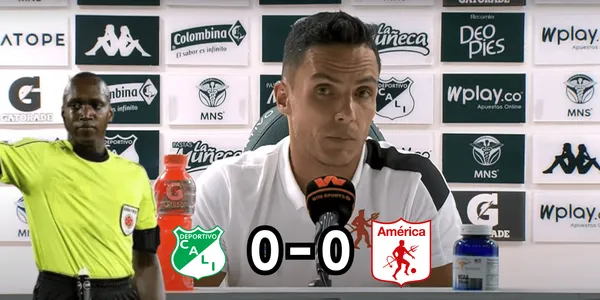 Lucas González se mostró bastante disgustado por el trabajo de los árbitros en el clásico vallecaucano.