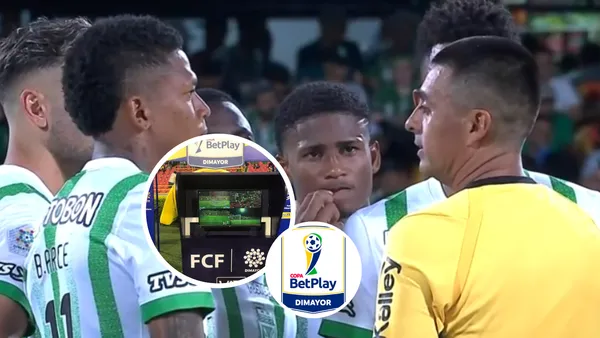 Luego de la polémica en la jornada de Copa Colombia les traemos la explicación del no uso del VAR en el certamen Foto: Captura de Win Sports y DIMAYOR