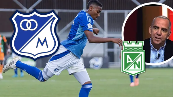 Luis Arutro Henao y el "vainazo" a Millonarios por su eliminación Foto: MFC, Escudoteca y Captura de ESPN