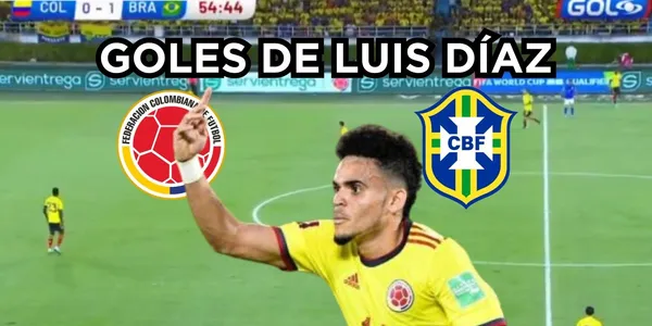 Luis Díaz anotó un doblete contra Brasil.