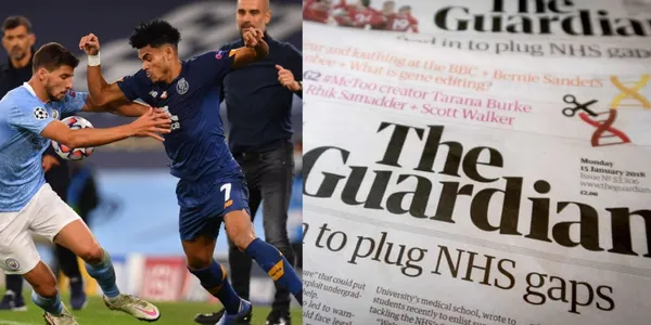 Luis Díaz anotó un gol a lo Lionel Messi en la Champions League y el famoso Diario The Guardian se hizo eco, yéndose en contra de Pep Guardiola y la zaga del Manchester City