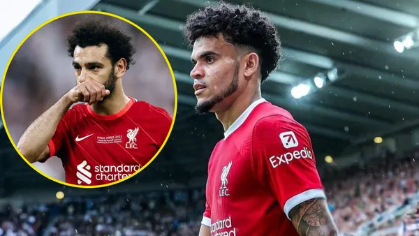 Luis Díaz con la camiseta de Liverpool