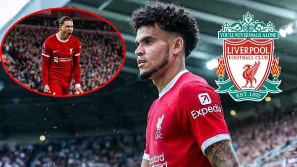 Luis Díaz con la camiseta de Liverpool