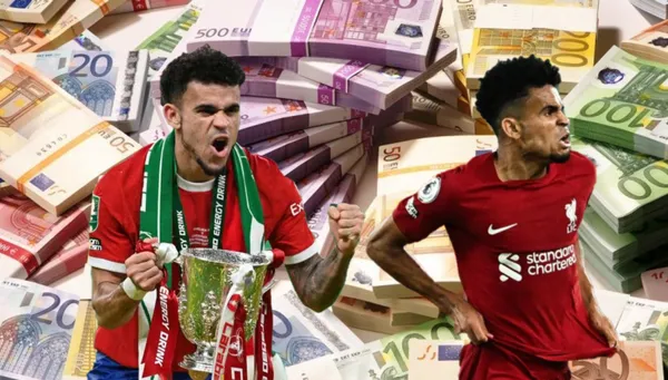 Luis Díaz con la camiseta de Liverpool