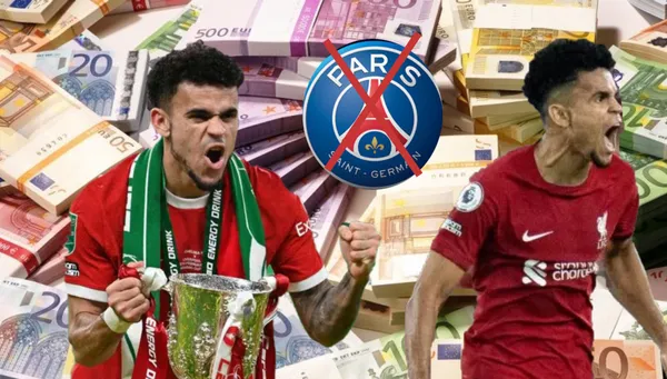 Luis Díaz con la camiseta de Liverpool