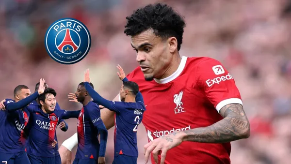 Luis Díaz con la camiseta del Liverpool de Inglaterra. FOTO: Noticias Caracol