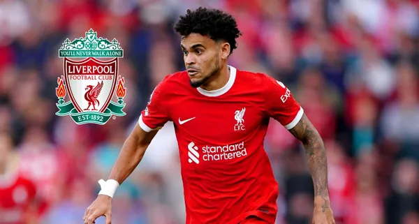 Luis Díaz con la camiseta del Liverpool. FOTO: BeIN Sports