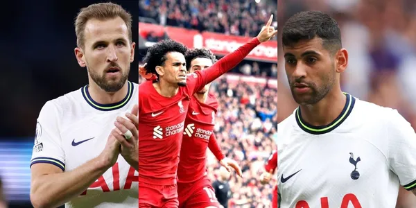 Luis Díaz en el Liverpool humilló al Cuti Romero del Tottenham.