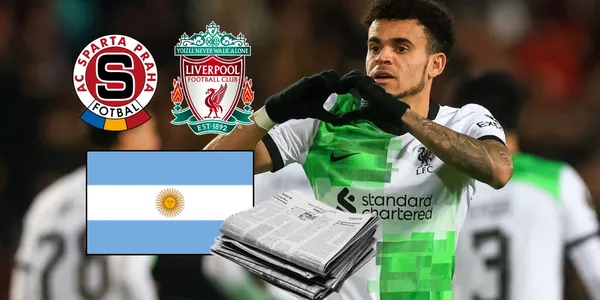 Luis Díaz elogiado en Argentina. Foto tomada del Diario Olé.