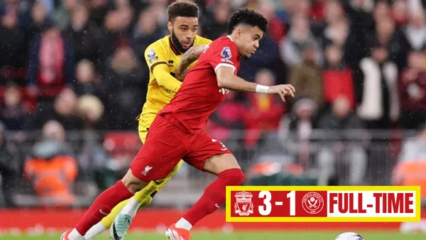 Luis Díaz en Liverpool vs Sheffield