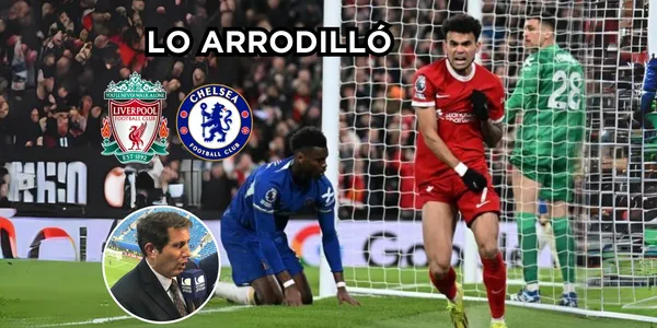 Luis Díaz en modo crack y arrodilló al francés Benoît Badiashile.