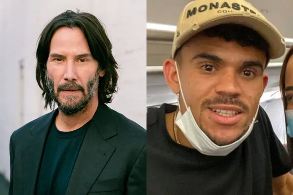 Luis Díaz está en Colombia y sorprendió con un gesto al estilo de Keanu Reeves.