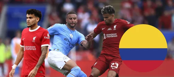 Luis Díaz estuvo presente en el empate 1-1 de Liverpool ante Manchester City en la Premier League