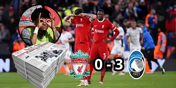 Luis Díaz fue duramente criticado en los 30 minutos que jugó en el Liverpool contra Atalanta