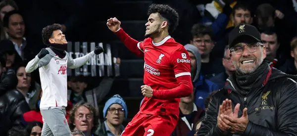 Luis Díaz fue el mejor de Liverpool vs Fulham y así se rindió el técnico Klopp