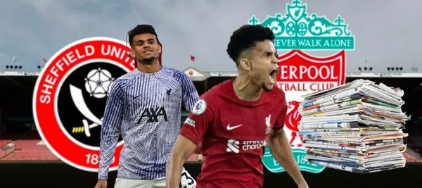 Luis Díaz fue titular en el partido de Liverpool ante Sheffield en la Premier League