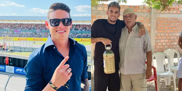 Luis Díaz con humildes vacaciones en comparación a su paisano James Rodríguez.