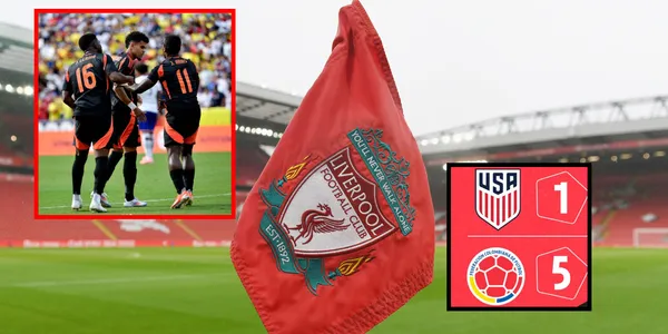 Luis Díaz jugando con la Selección Colombia