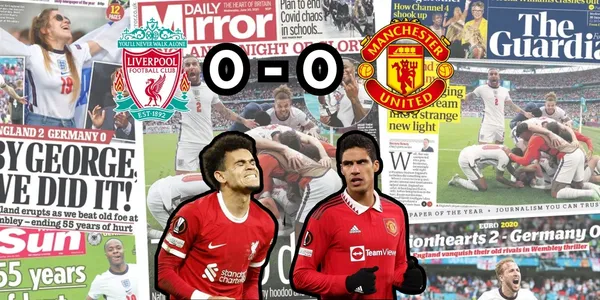 Luis Díaz jugó en el Liverpool contra Manchester United.