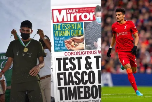 Luis Díaz hasta en las vacaciones ocupa los principales titulares y páginas de los medios en Inglaterra.