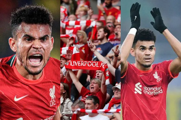 Luis Díaz marcó un doblete en Inglaterra y fue ovacionado por los hinchas del Liverpool.