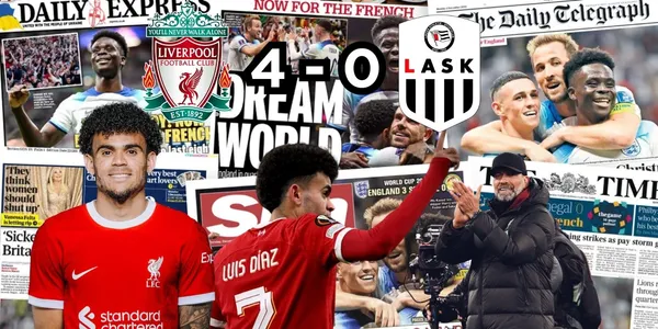 Luis Díaz en modo crack en la Europa League con el Liverpool.