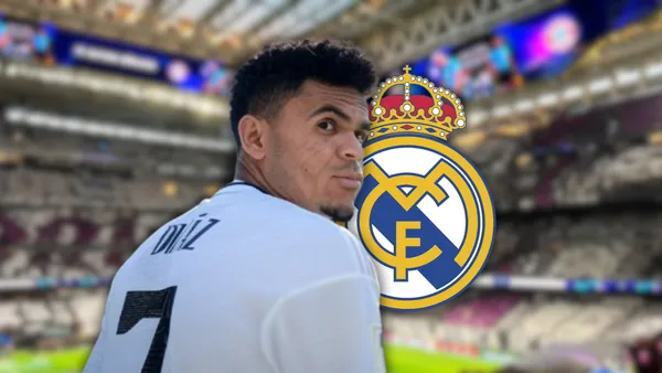 Luis Díaz no iría a Arabia y el Real Madrid se metería en la pelea Foto: Real Madrid, Grok y Escudoteca