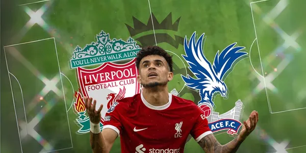 Luis Díaz no tuvo un buen partido en el Liverpool contra Crystal Palace