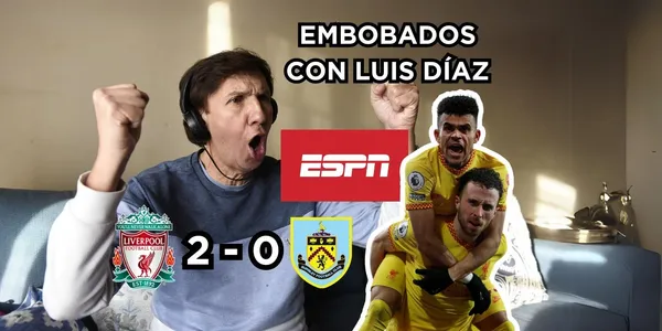 Luis Díaz otra vez con un excelente partido en el Liverpool.