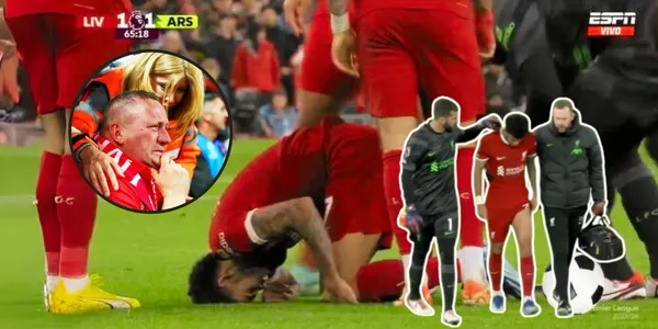 Luis Díaz podría estar lesionado en el Liverpool tras un duro impacto que tuvo en la rodilla izquierda.