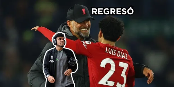 Luis Díaz regresó al Liverpool de Inglaterra.