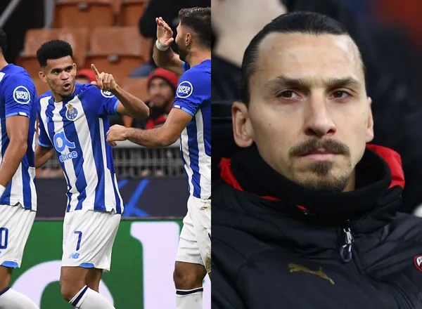 Luis Díaz se convirtió otra vez en el dolor de cabeza del AC Milan y sin querer también de Zlatan Ibrahimović.