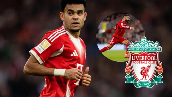 Luis Díaz se sumó a la polémica de Mohamed Salah a fin de calmar las aguas Foto: Luis Díaz, Mohamed Salah y Escudoteca