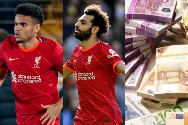 Luis Díaz sigue brillando en Liverpool, pero su sueldo aún no llega a ser como el de las grandes estrellas