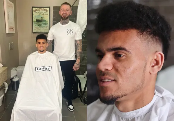 Luis Díaz ahora tiene a un nuevo barbero en Inglaterra, este atiende a uno de sus paisanos y se lo recomendó un jugador del Liverpool.