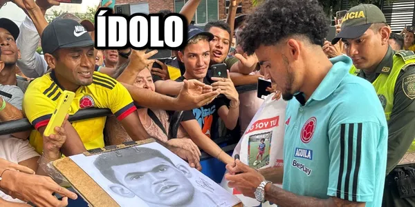 Luis Díaz tuvo un emotivo gesto con los hinchas de la Selección Colombia.