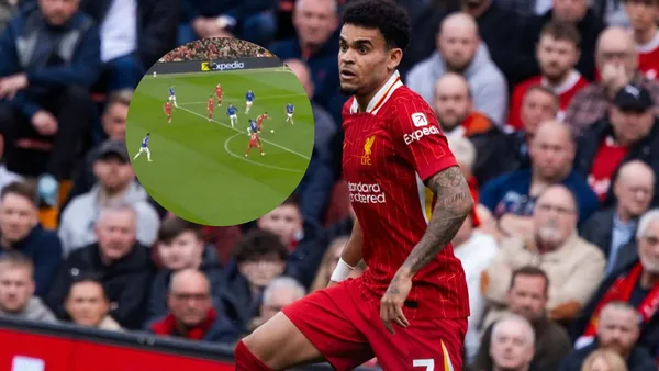 Luis Díaz vuelve a ser figura en el Liverpool y mira lo que hizo Foto: Captura de ESPN y LFC