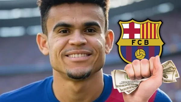 Luis Díaz vuelve a sonar fuerte en Barcelona y ya habría una oferta en camino. Foto: Imagen creada con Grok y Escudoteca