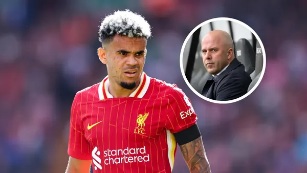 Luis Díaz y Arne Slot Foto: Semana y BBC